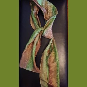 Silk painted scarf